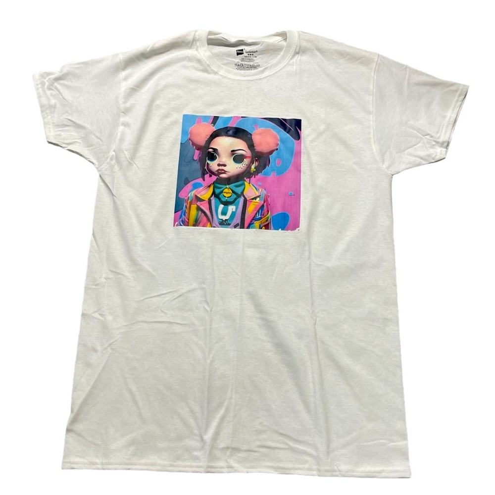 Cartoon Girl Super Trip Hip Hop Cool Stylish T-Shirt Unisex